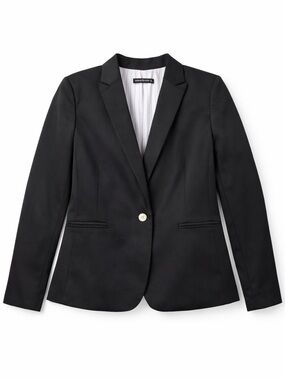Slim-Fit Black Single-Button Blazer by Banana Republic